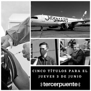 Lee más sobre el artículo Cinco títulos para el día jueves 3 de Junio