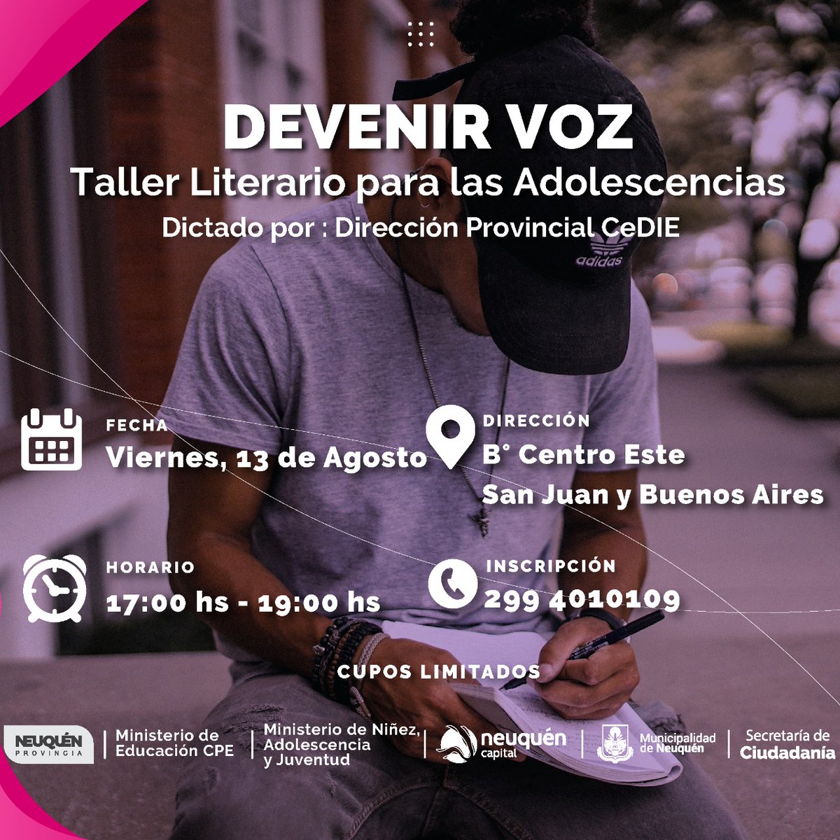 Lee más sobre el artículo “Desde la Municipalidad, la misión es empezar a articular con la provincia -algo que no ha pasado durante bastante tiempo- ; y en ese trabajo llegamos a confluir con este taller literario para adolescencias”