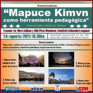 Lee más sobre el artículo Conversatorio «El Mapuce Kimvn como herramienta pedagógica”