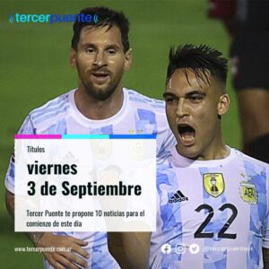 Lee más sobre el artículo 10 títulos para el viernes 3 de septiembre
