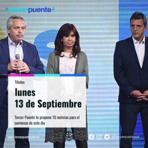 Lee más sobre el artículo 10 títulos para el lunes 13 de septiembre