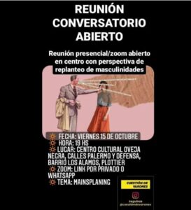 Lee más sobre el artículo Conversatorio en la organización Cuestión de varones