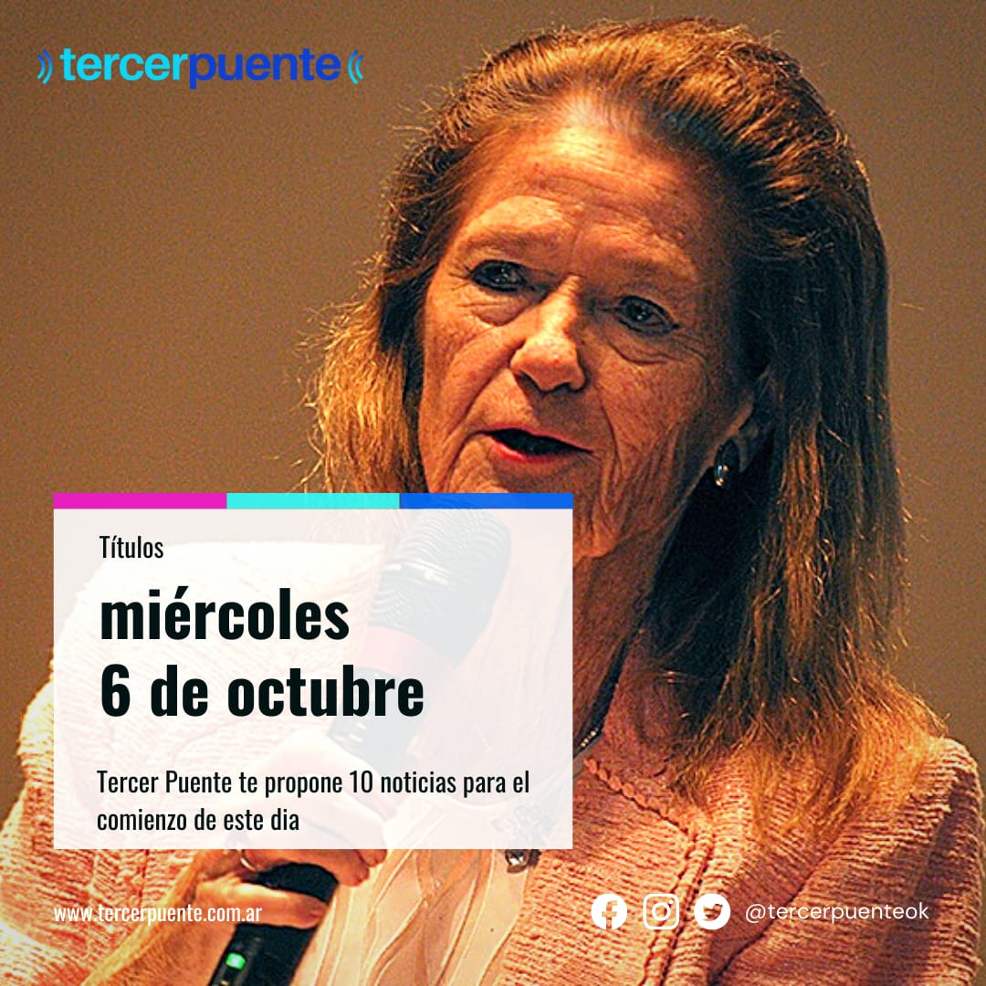 En este momento estás viendo 10 títulos para el miércoles 6 de octubre