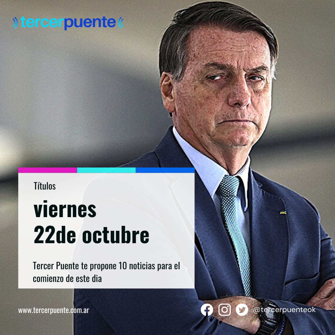 En este momento estás viendo 10 títulos para el viernes 22 de octubre