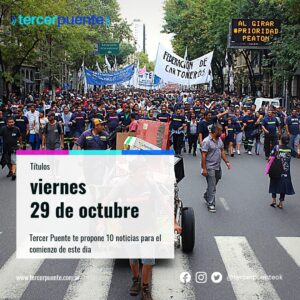 Lee más sobre el artículo 10 títulos para el viernes 29 de octubre
