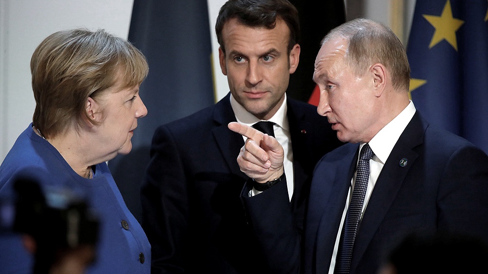 Lee más sobre el artículo Putin, Macron y Merkel dialogaron sobre el conflicto en Ucrania