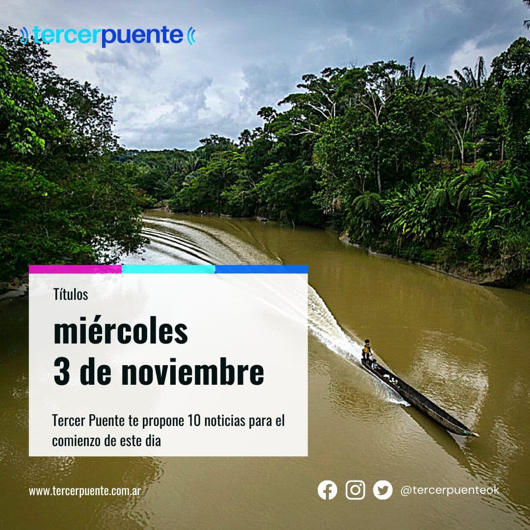 Lee más sobre el artículo 10 títulos para el miércoles 3 de noviembre