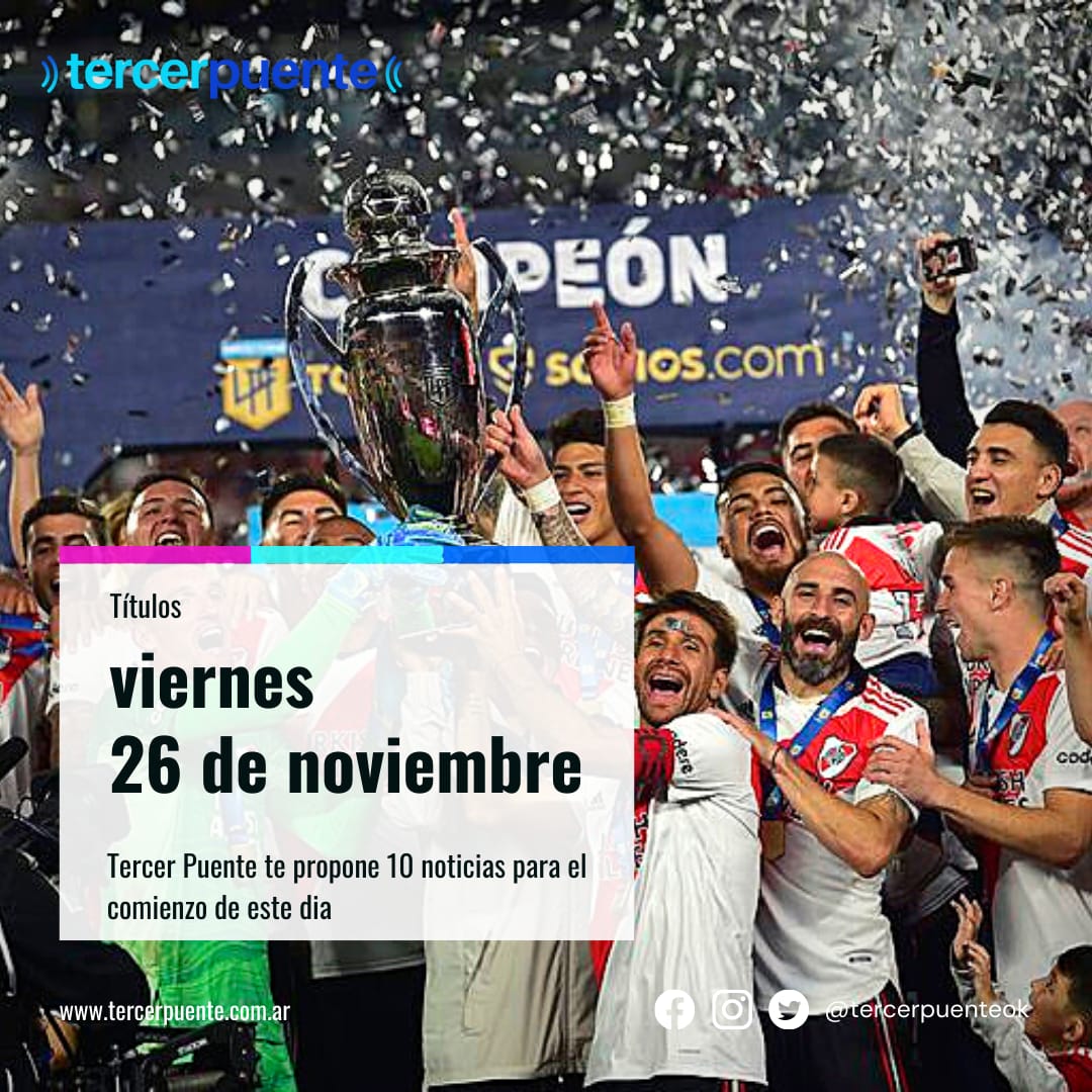 En este momento estás viendo 10 títulos para el viernes 26 de noviembre