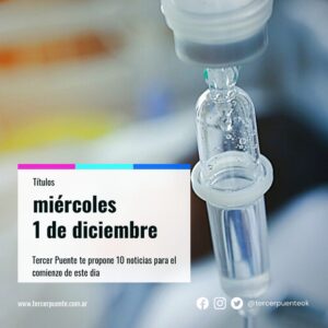 Lee más sobre el artículo 10 títulos para el miércoles 1 de diciembre