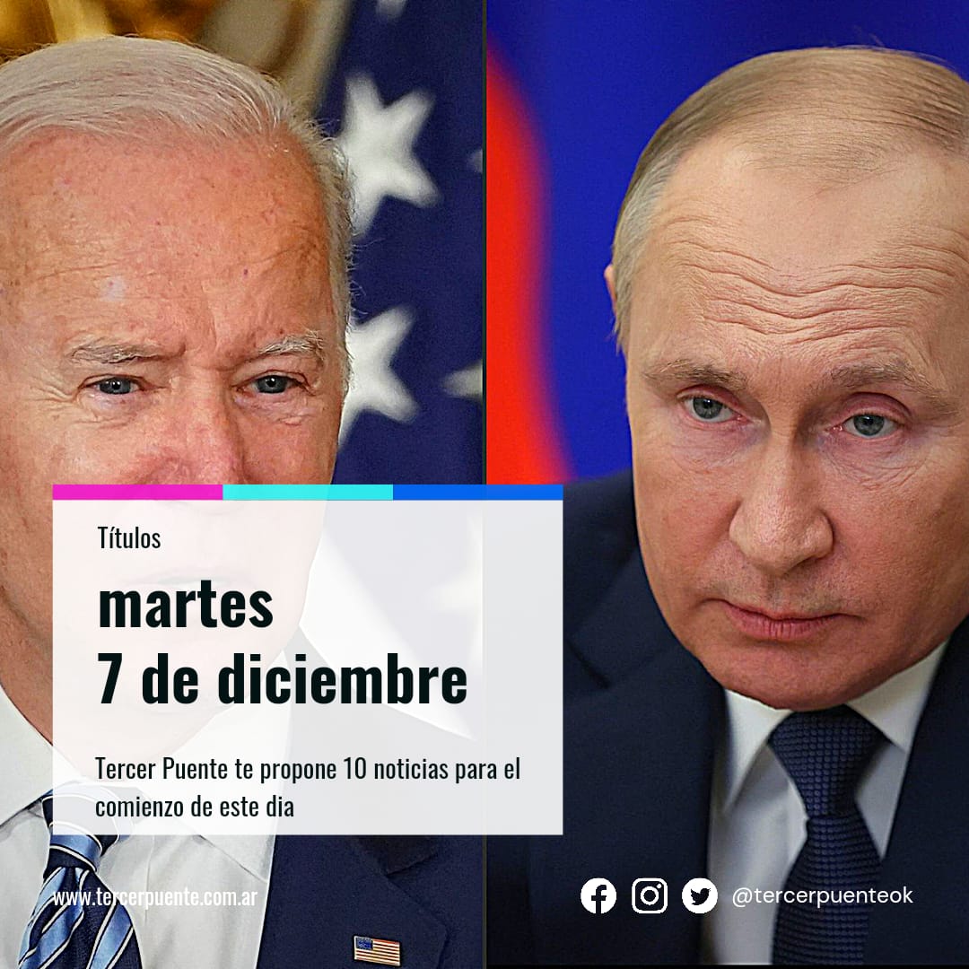 En este momento estás viendo 10 títulos para el martes 7 de diciembre