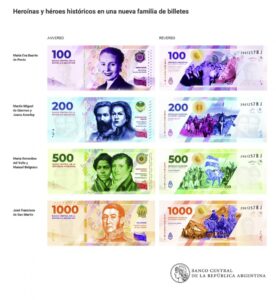 Lee más sobre el artículo Quiénes son los próceres y las heroínas de los nuevos billetes