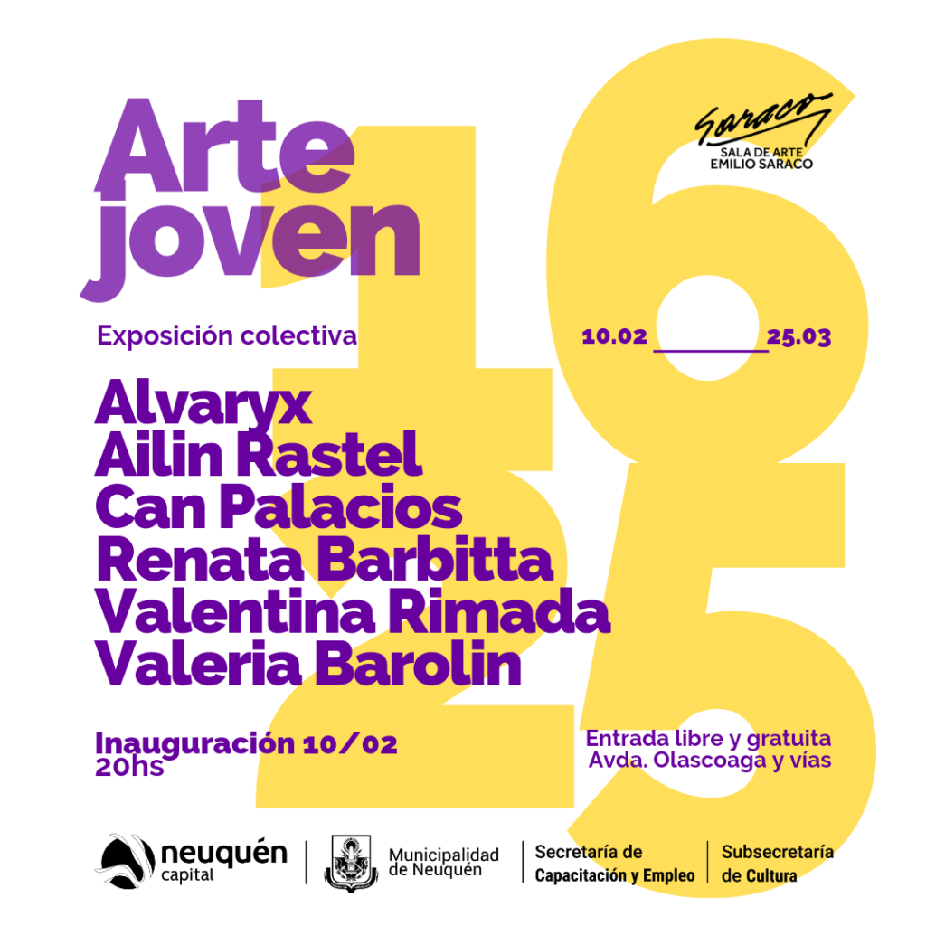 En este momento estás viendo Invitan a participar de la muestra colectiva 1625 Arte Joven en la Sala Saraco