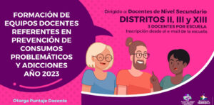 Lee más sobre el artículo Inscriben para formación de equipos docentes referentes en prevención de consumos problemáticos y adicciones