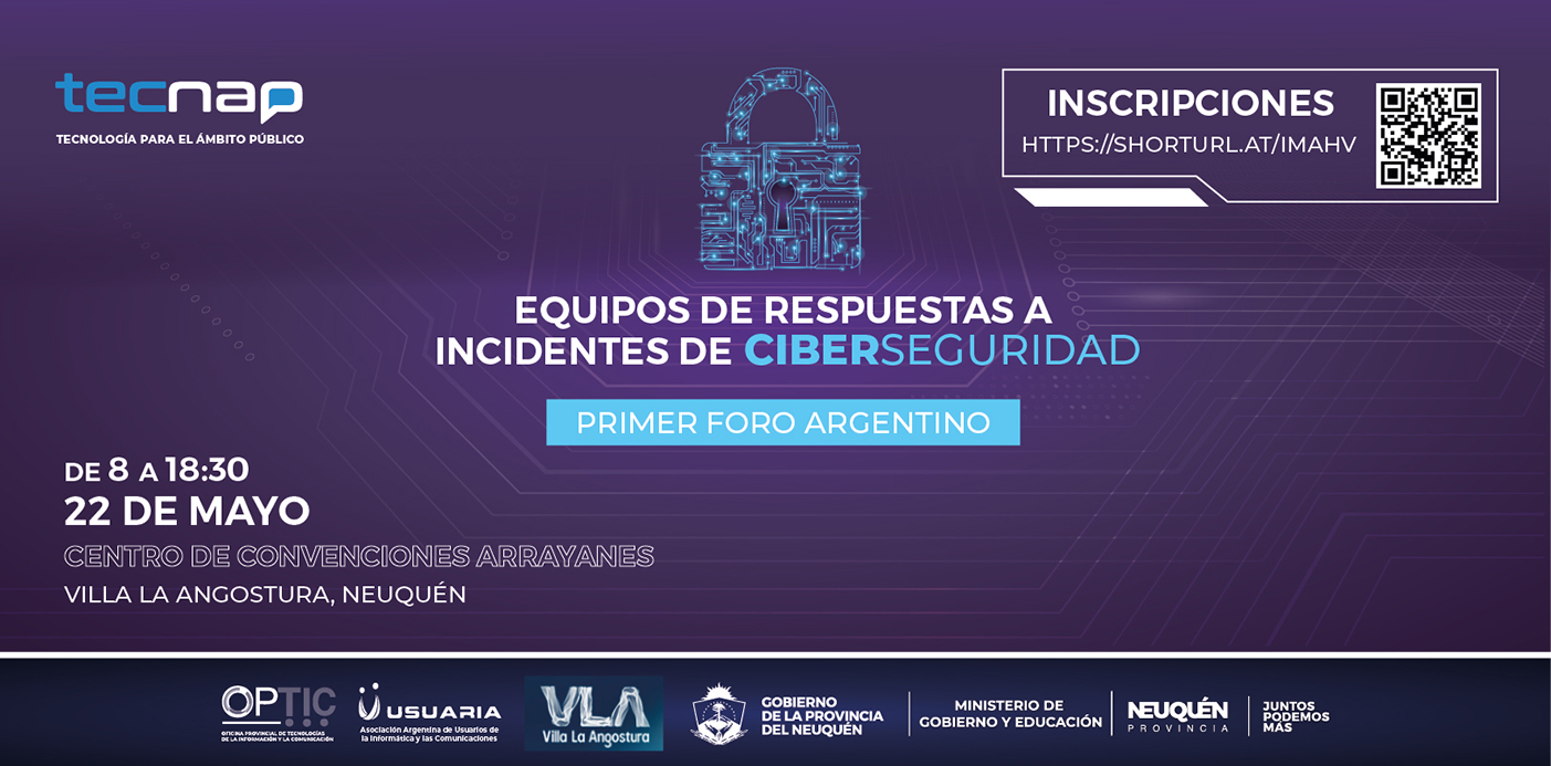 En este momento estás viendo Neuquén será sede del primer Foro Argentino de Equipos de Respuestas a Incidentes de Ciberseguridad