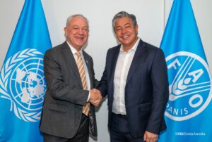 Lee más sobre el artículo Rolando Figueroa se reunió con el representante regional de la FAO Mario Lubetkin