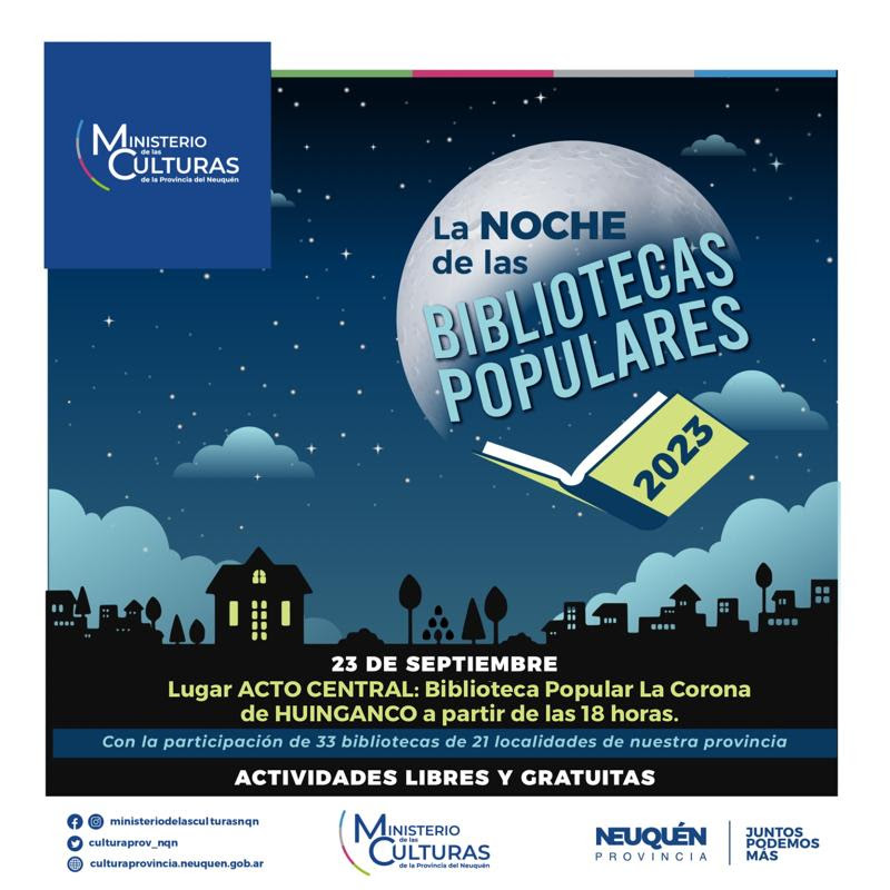 Lee más sobre el artículo Actividades en La Noche de las Bibliotecas Populares