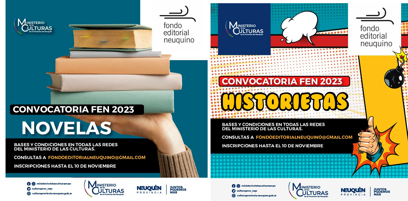 Lee más sobre el artículo El Fondo Editorial Neuquino abrió sus convocatorias 2023 para Novela e Historieta