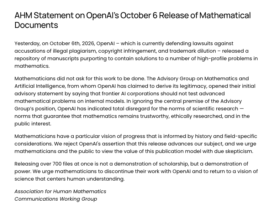 En este momento estás viendo Matemáticos contra la inteligencia artificial: una asociación llamó a dejar de colaborar con OpenAI