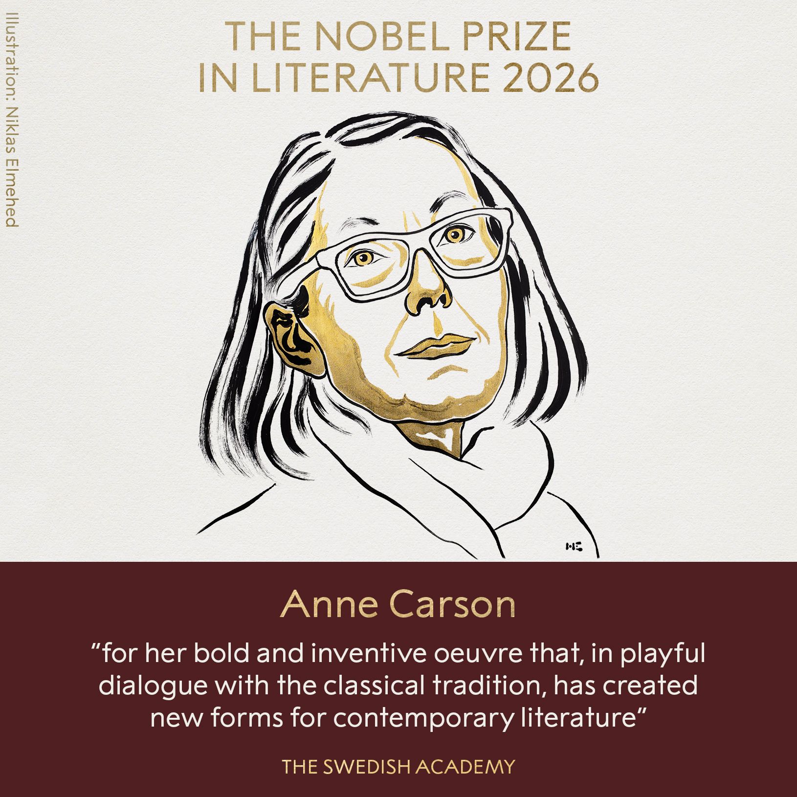 En este momento estás viendo Anne Carson ganó el Nobel de Literatura 2026 y desafió los límites de la escritura contemporánea